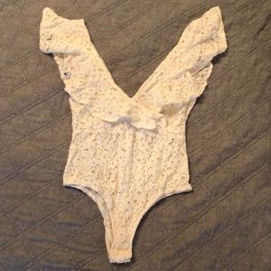 Vera and Lucy white lace bodysuit